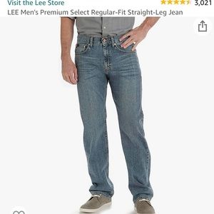 Lee Premium Select (professionallly patched) see pics 34 x 29 Phantom Blue